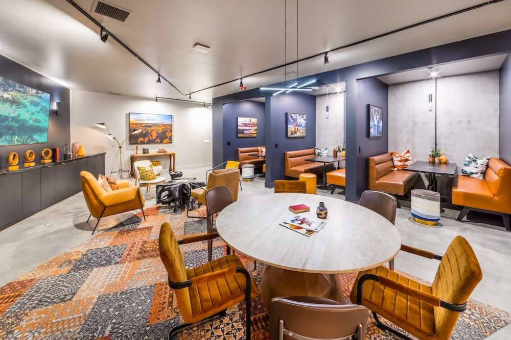 Ample seating in the lounge at Reno Experience District in Reno, Nevada