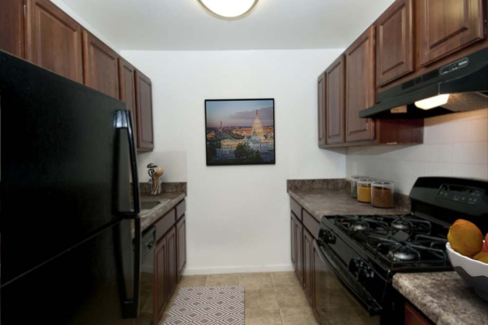 Large kitchen at Fox Rest in Laurel, Maryland