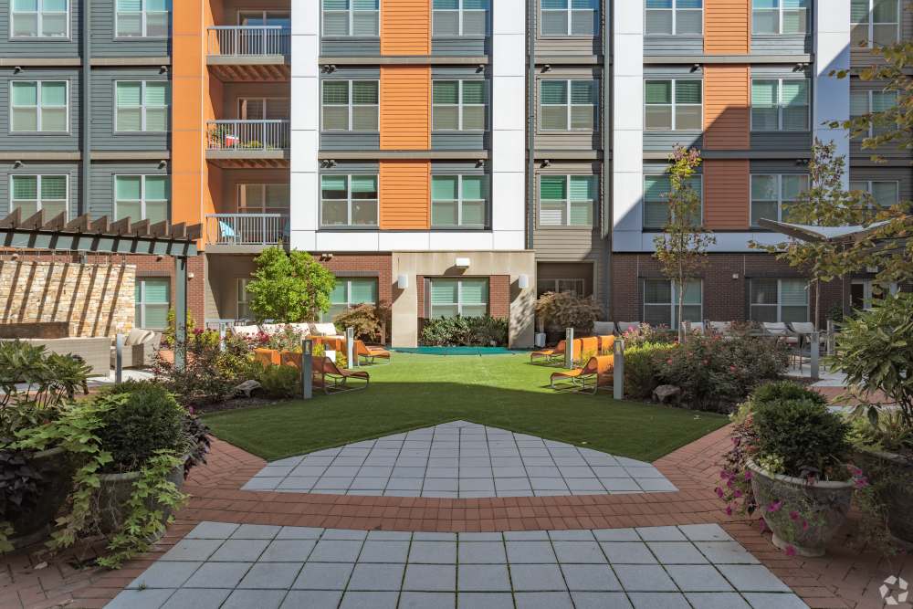 Outdoor area at Discovery Square in Herndon, Virginia