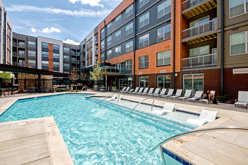 Resident pool at Discovery Square in Herndon, Virginia