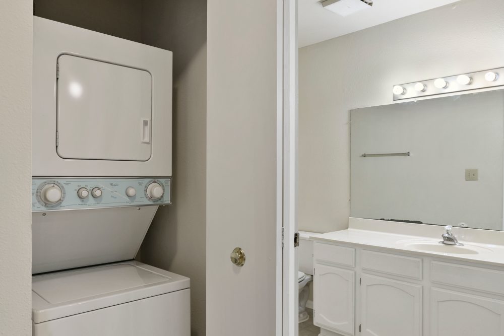 In home washer and dryer at WOODS OF MARLTON in Upper Marlboro, Maryland