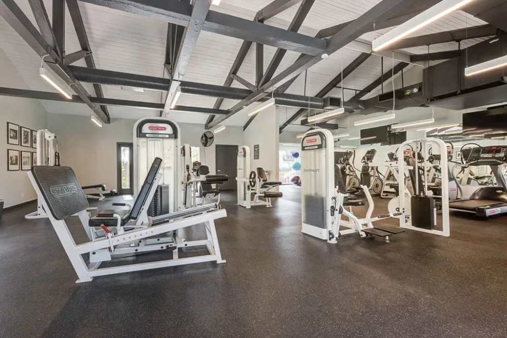Chatsworth Apartments Near Cal State Northridge - Waterstone At Chatsworth Apartments - State-Of-The-Art Fitness Center Equipped With Cardio And Strength Training Machines And Flat Screen TVS.