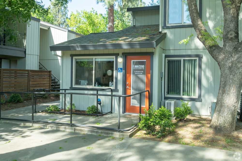 Leasing office at El Macero Apartments in Davis, California