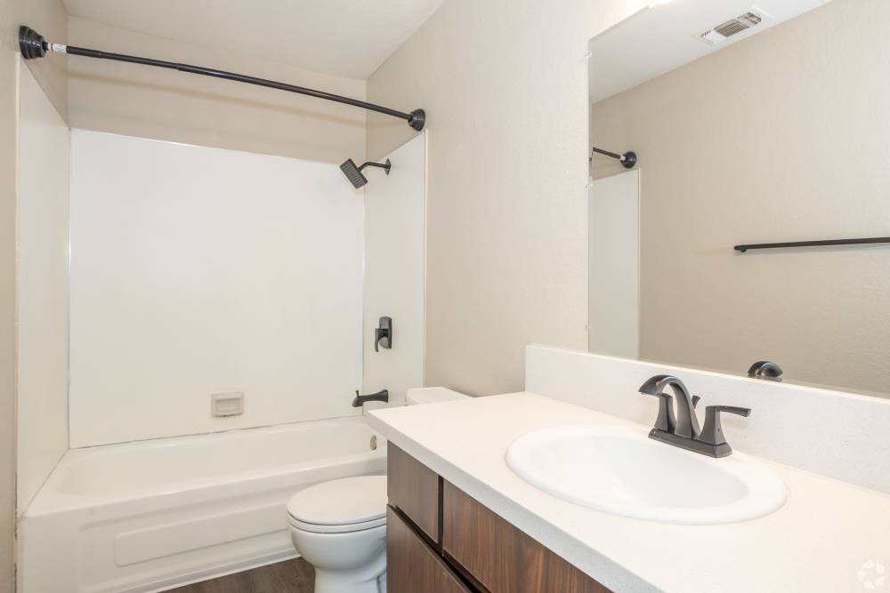 Clean Toilet at El Macero Apartments in Davis, California