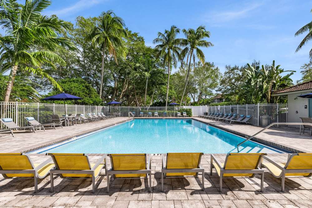 Inground community pool at Boynton Place Apartments in Boynton Beach, Florida