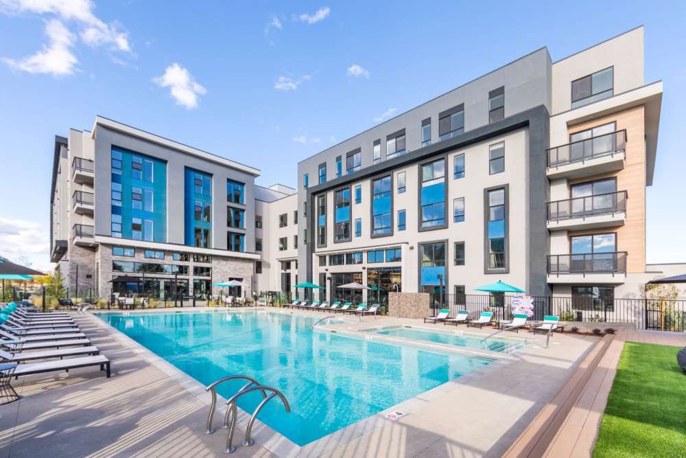 Beautiful Swimming pool at Reno Experience District in Reno, Nevada