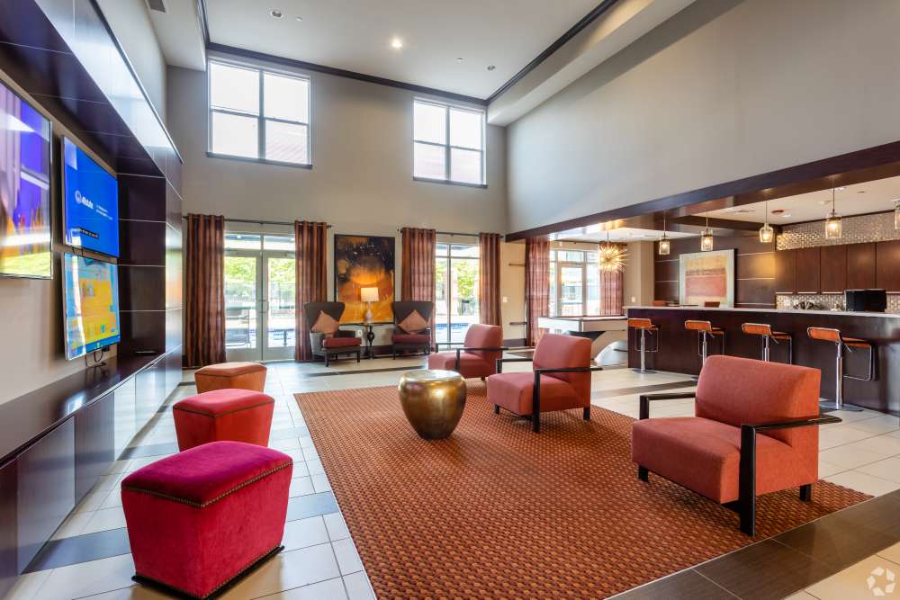 Resident lounge at 3350 at Alterra in Hyattsville, Maryland