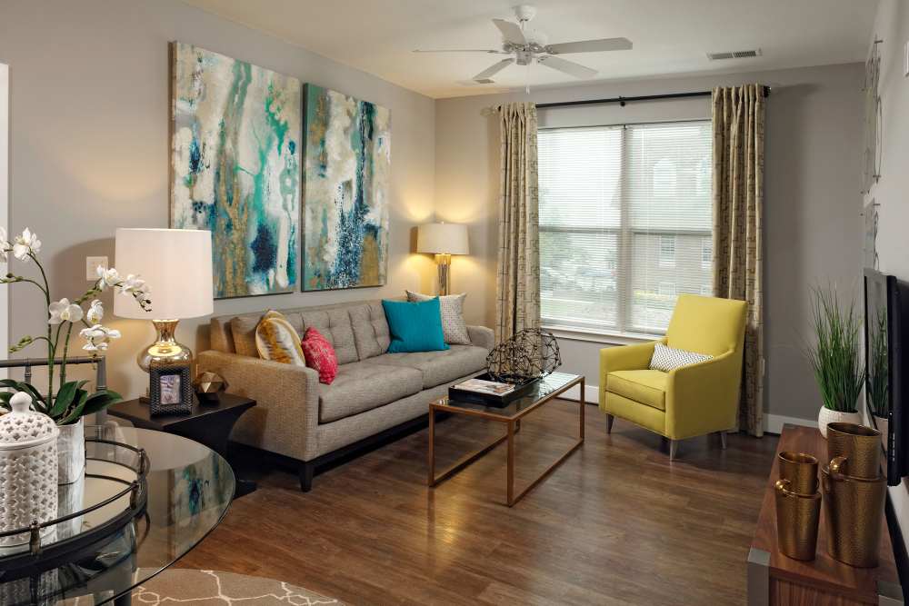 Large living room at 3350 at Alterra in Hyattsville, Maryland