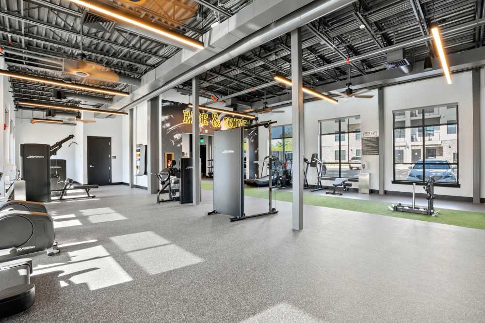 Resident gym at Upper East in Frederick, Maryland