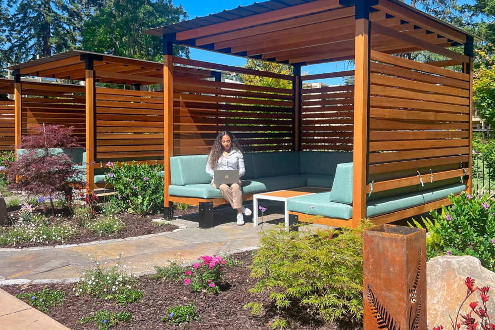  Tuuci Cabanas by the pool at Brookdale Apartments in San Jose, California