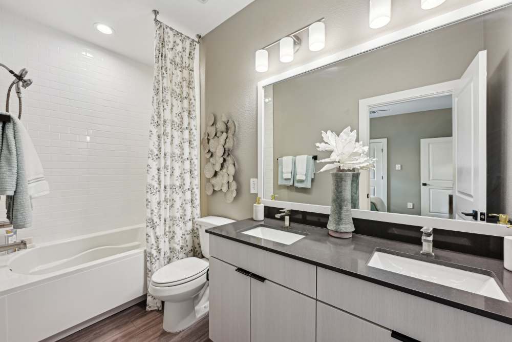 bathroom at  The Everstead at Windrose in Spring, Texas