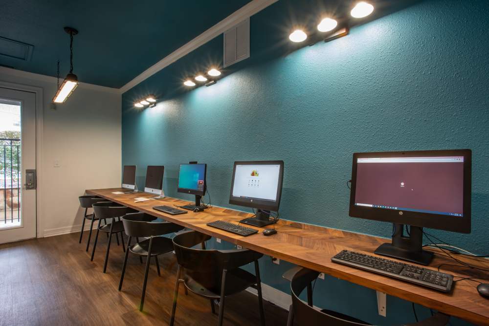 Computer lab at The Reserve on West 31st in Lawrence, Kansas