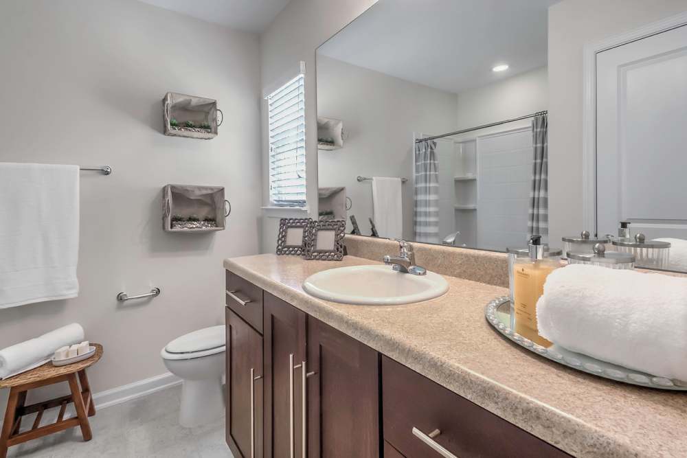 Luxurious bathroom at Durham Park in Pooler, Georgia