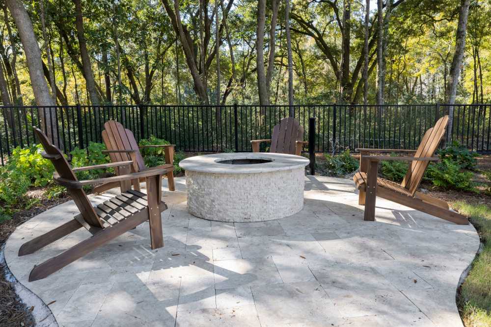 Firepit at Park Circle Village in North Charleston, South Carolina