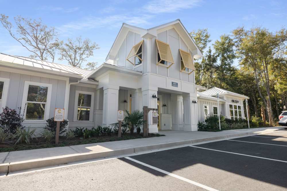 Another angle of the entrance to Park Circle Village in North Charleston, South Carolina