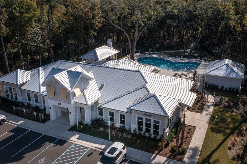 Our clubhouse and swimming pool area at Park Circle Village in North Charleston, South Carolina