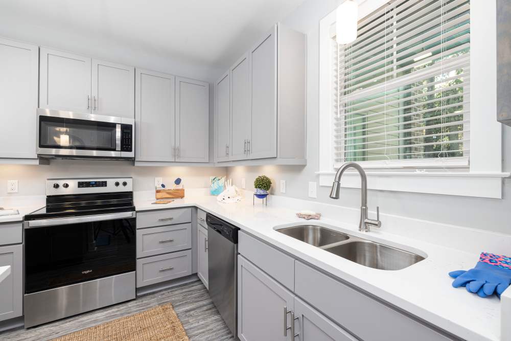 Kitchen in a model home at Park Circle Village in North Charleston, South Carolina