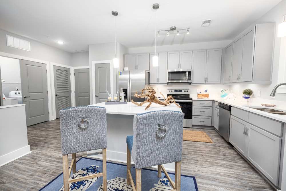 Spacious kitchen area at Park Circle Village in North Charleston, South Carolina