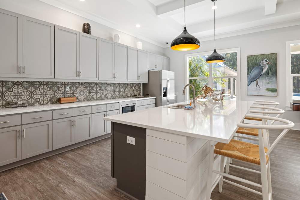 Communal kitchen at Park Circle Village in North Charleston, South Carolina