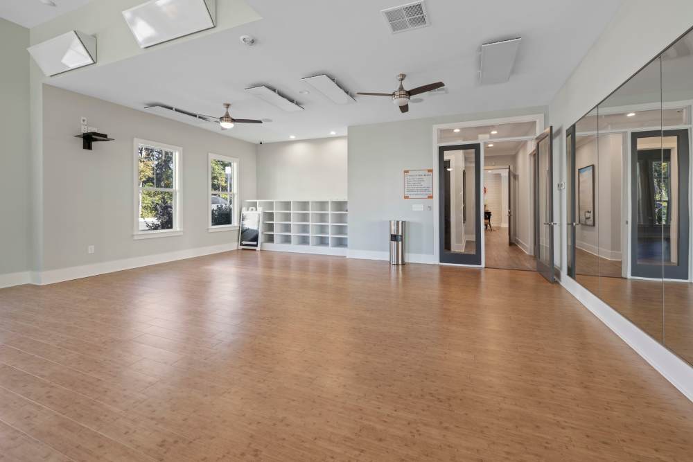 Yoga studio at Park Circle Village in North Charleston, South Carolina