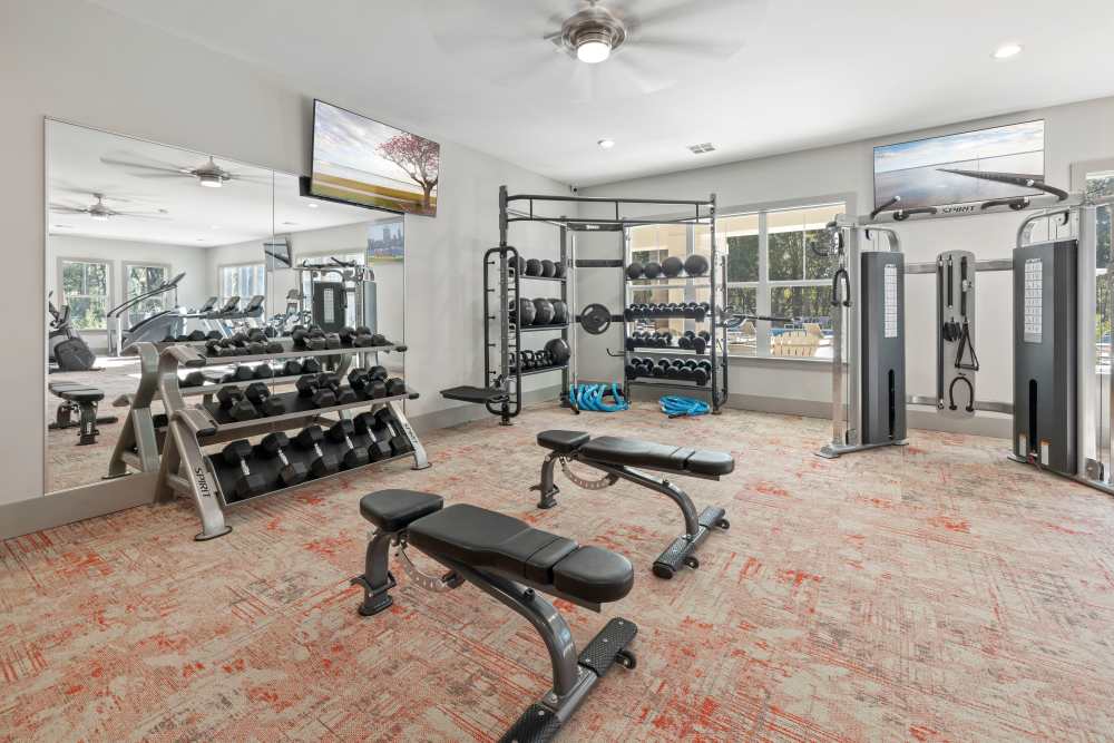Get a workout in at our fitness center at Park Circle Village in North Charleston, South Carolina