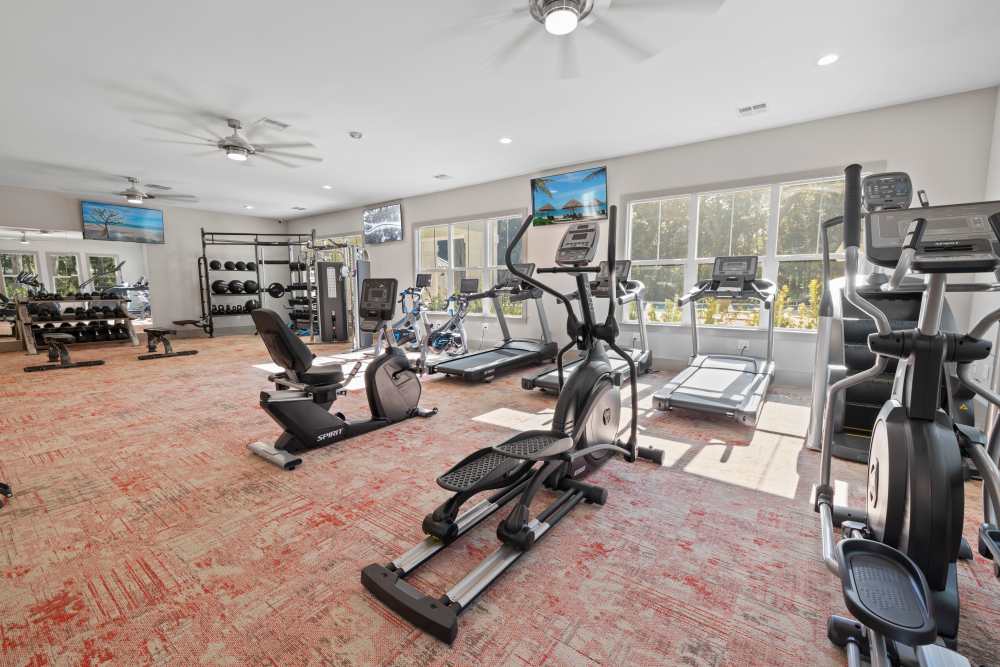 Fitness center at Park Circle Village in North Charleston, South Carolina