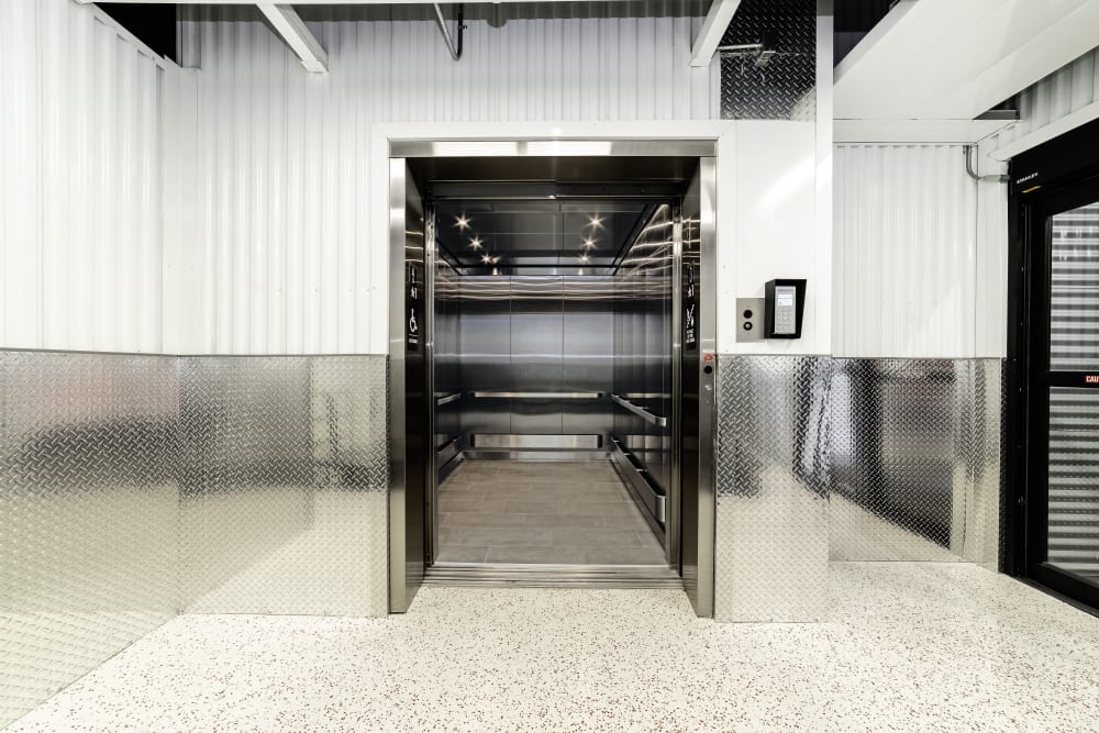 Elevator in the clean facility at Your Storage Units Ocoee in Ocoee, Florida