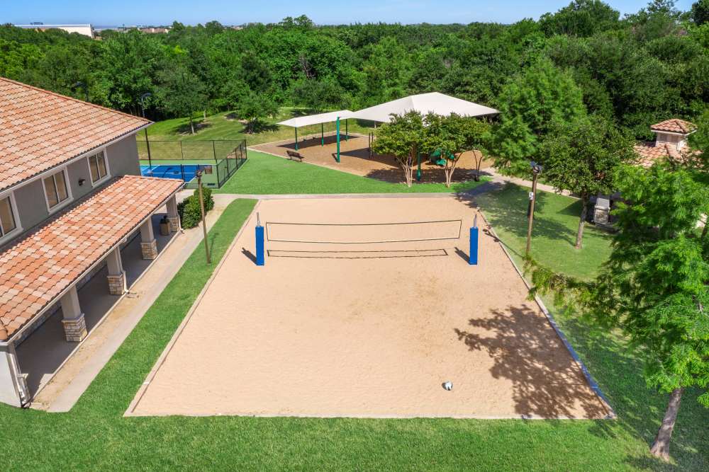 Sand Volleyball Court at Estancia at Ridgeview Ranch in Plano, Texas