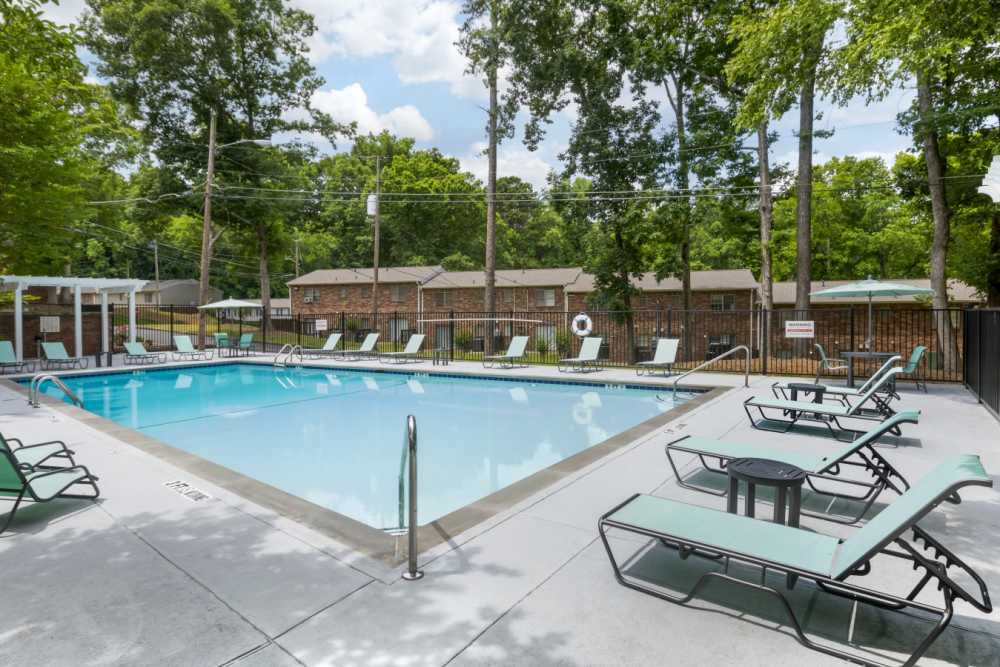 Sparkling swimming pool at Westpoint Creek in Atlanta, Georgia