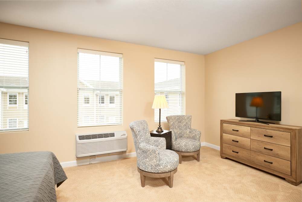Studio with ample natural light at Legacy Living Defiance in Defiance, Ohio