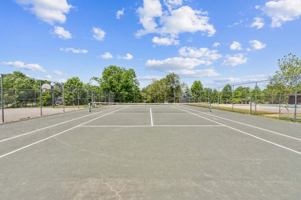 tennis court at Lake Shore Park Apartments in Watervliet, New York