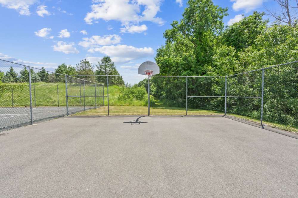 basketball court at Lake Shore Park Apartments in Watervliet, New York