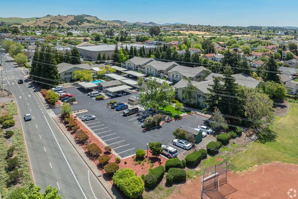 aerial photo at Canyon Manor in American Canyon, California