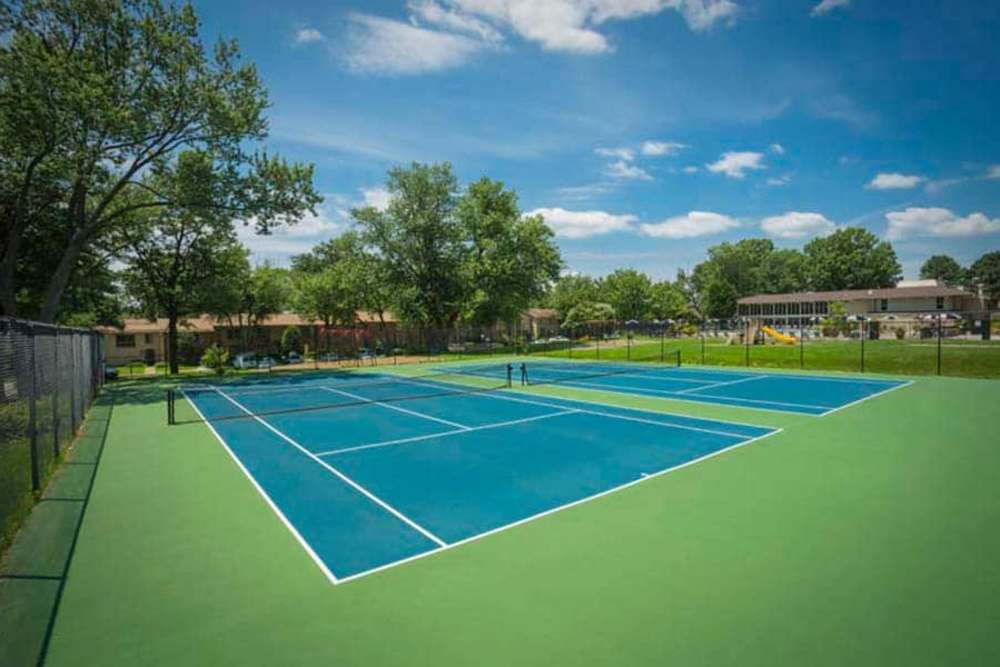 Tennis court at Montgomery Club in Gaithersburg, Maryland