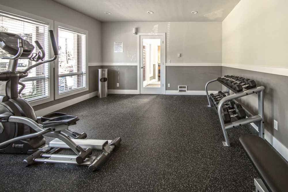 Fitness center at Marina Club in Des Moines, Washington