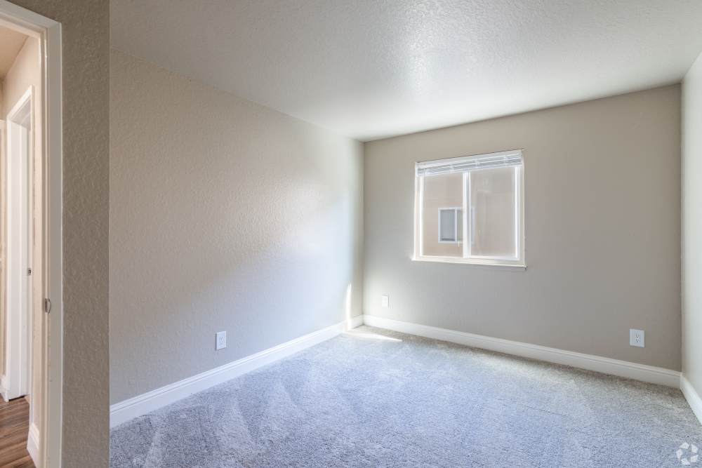 bright light bedroom at Alderwood Park Apartments in Livermore, California