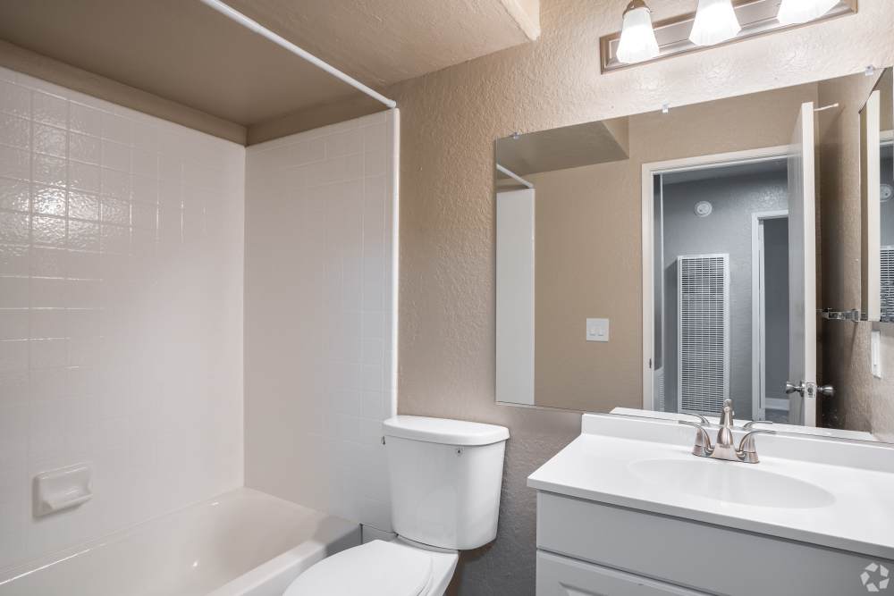 bathroom at Alderwood Park Apartments in Livermore, California