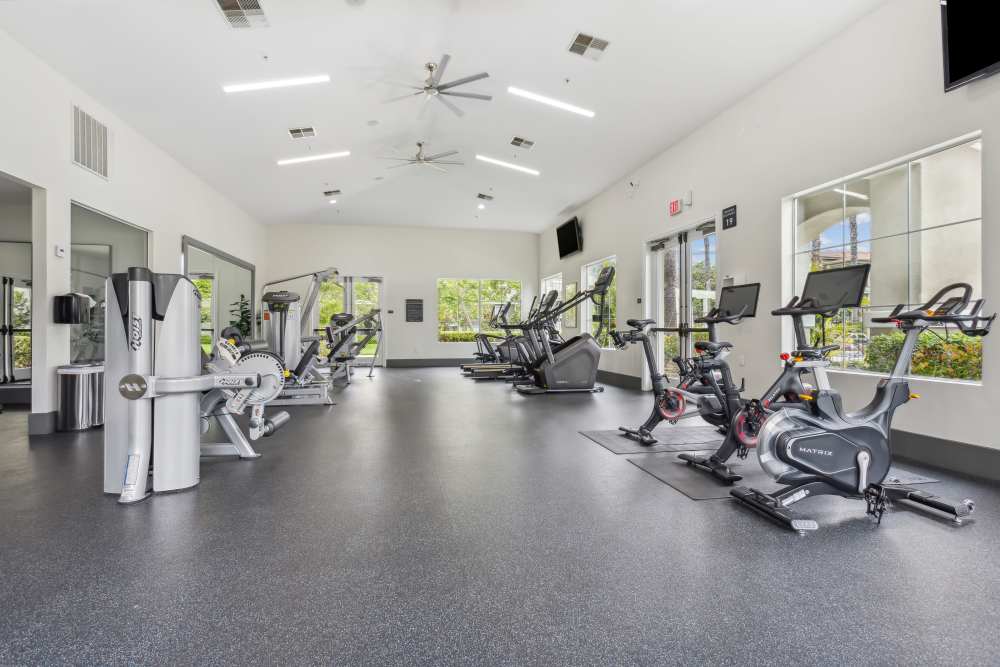 Resident fitness center with various exercise equpiment at Avery at Moorpark in Moorpark, California