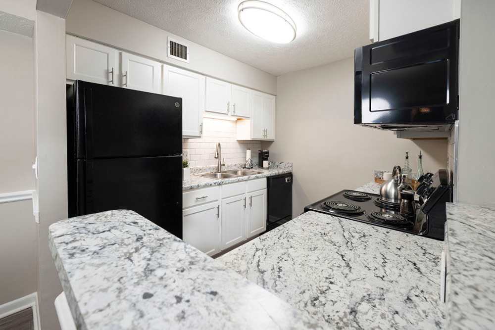 Kitchen in a model home at Cross Creek in Columbus, Georgia