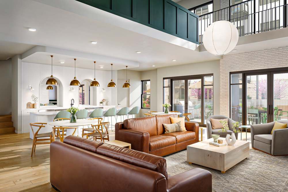 2-Story Resident Lounge The Alder on Dabney in Richmond, Virginia