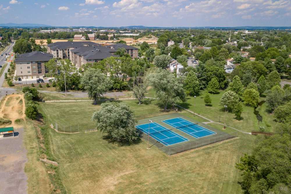 Tennis court at East of Market in Frederick, Maryland