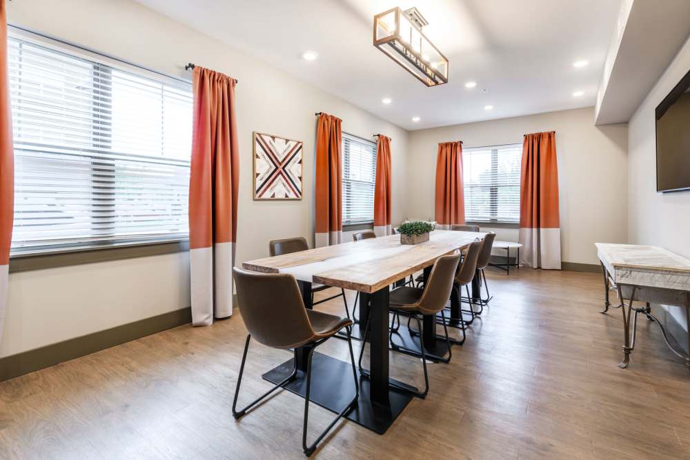 Resident meeting room at East of Market in Frederick, Maryland