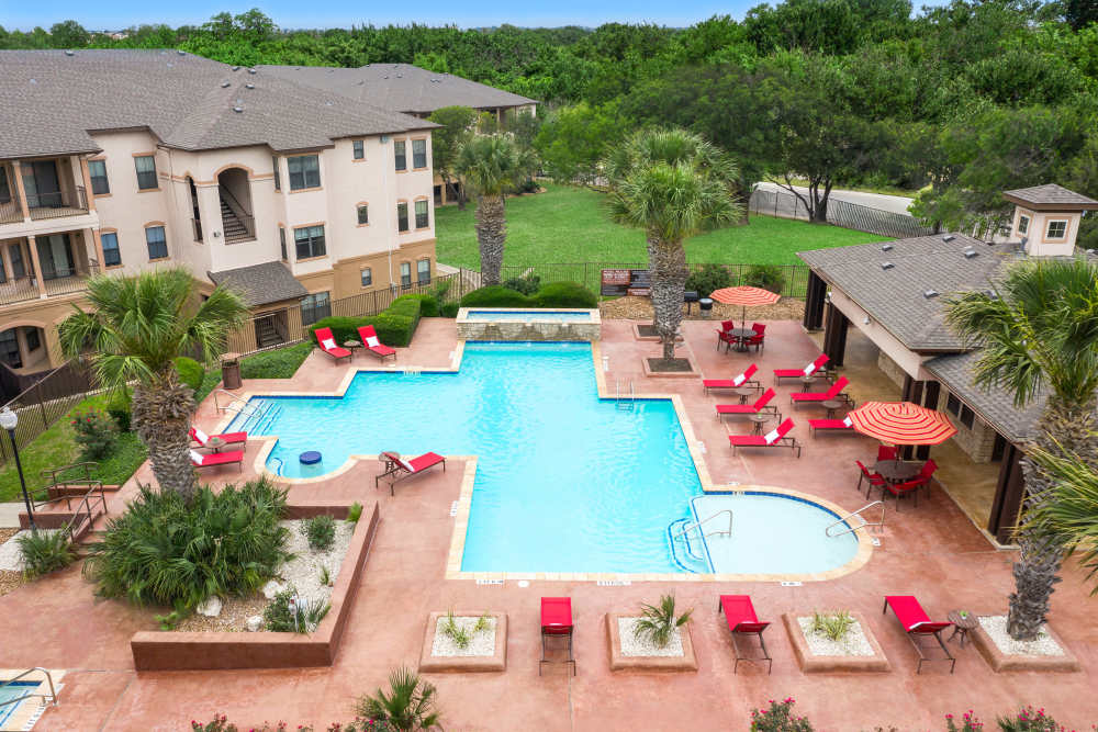 Swimming pool at Villas at Medical Center in San Antonio, Texas