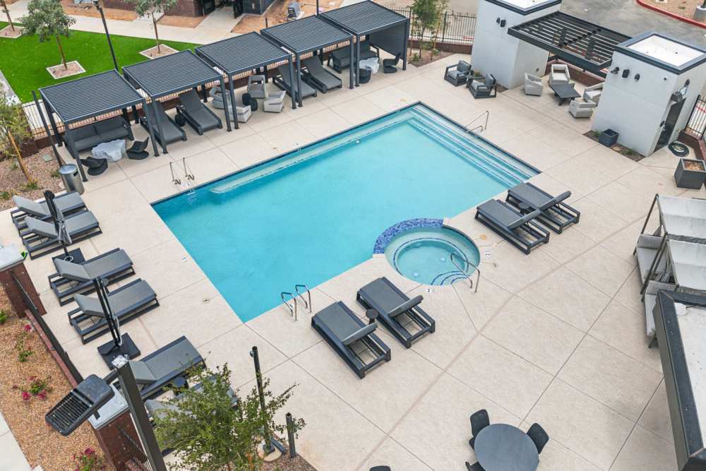 Resort-Inspired Swimming Pool at Quintana at Cooley Station in Gilbert, Arizona