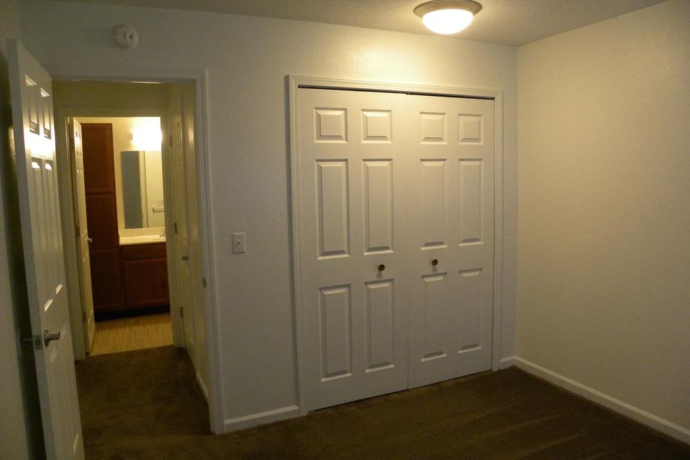Spacious bedroom at Copper Hills Apartments in Houghton, Michigan,