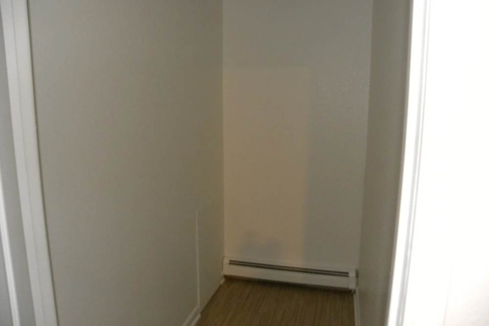 Walk-in closet at Copper Hills Apartments in Houghton, Michigan,