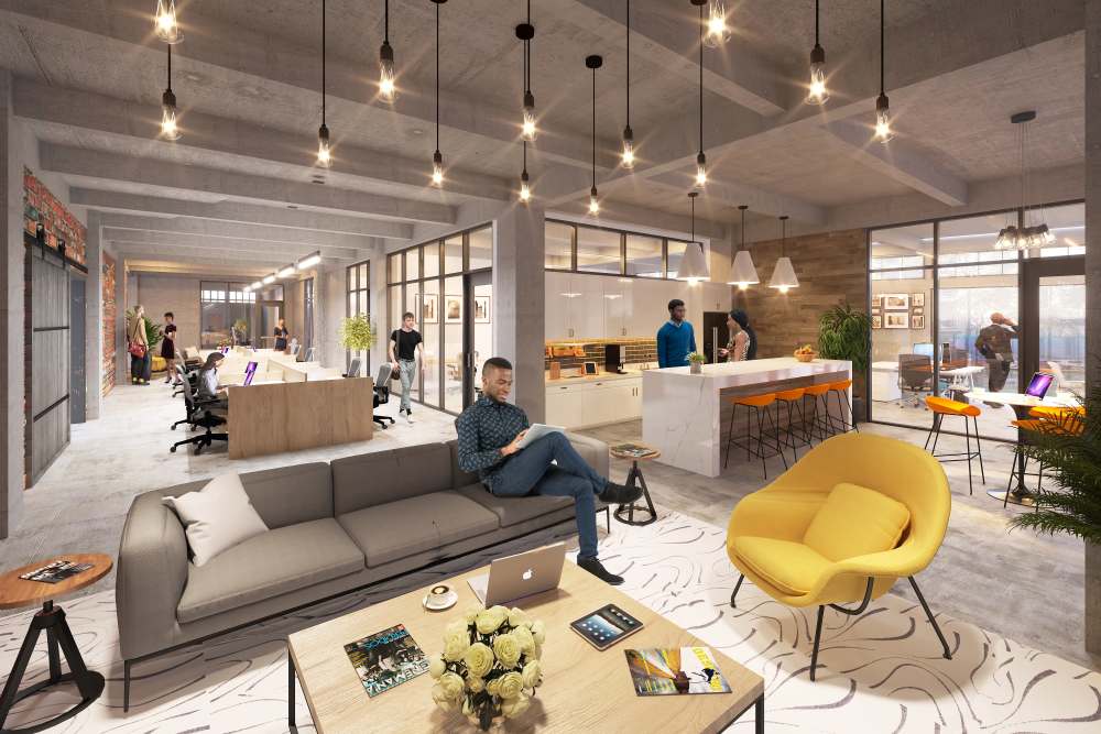 Community clubhouse at Union Terminal Warehouse in Jacksonville, Florida