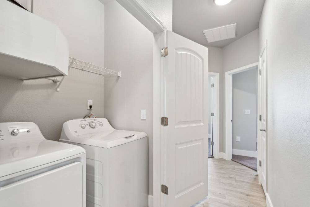 Laundry area at The Apartments at Brayden in Fort Mill, South Carolina