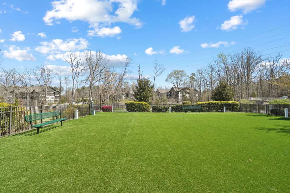 Dog park at The Apartments at Brayden in Fort Mill, South Carolina