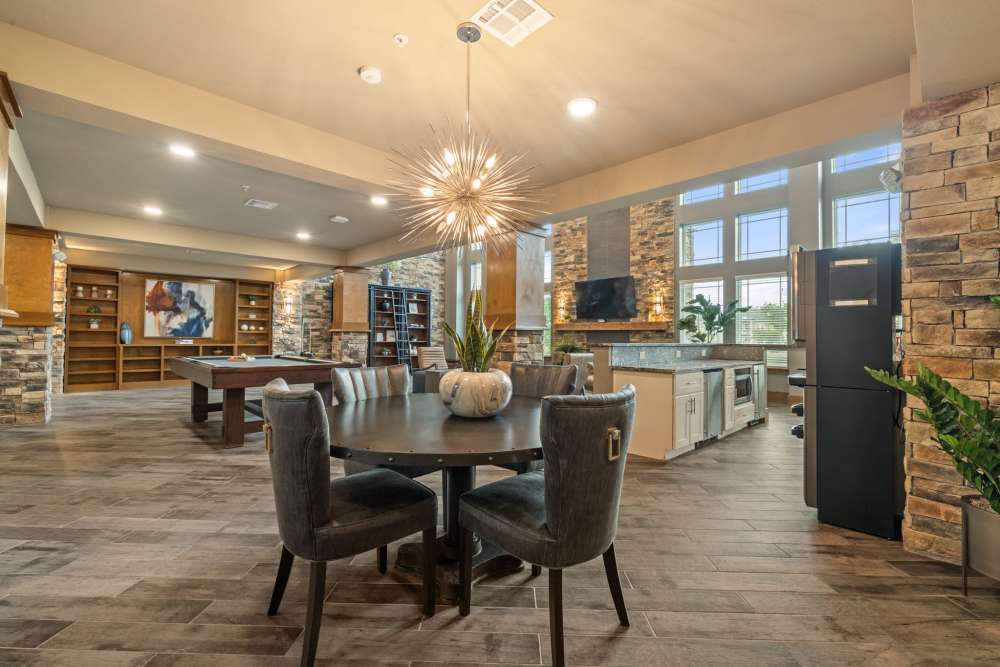 Dine in area in Caliber at Hyland Village in Westminster, Colorado